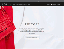 Tablet Screenshot of loviacollection.com